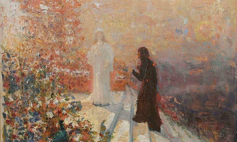 Meeting Dante and Beatrice, Ilya Repin