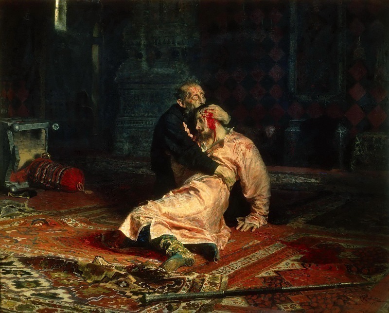 Ivan the Terrible and His Son Ivan on November 16 1581
