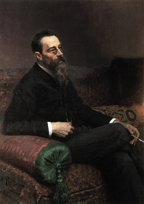 Portrait of the composer Rimsky-Korsakov, Ilya Repin