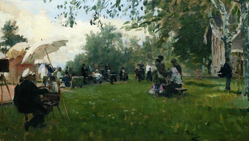 On Academic cottage, Ilya Repin