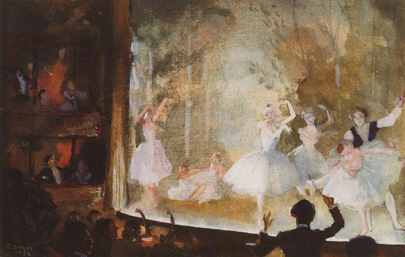 Russian ballet. Elysian Fields. Sylphs, Konstantin Andreevich Somov