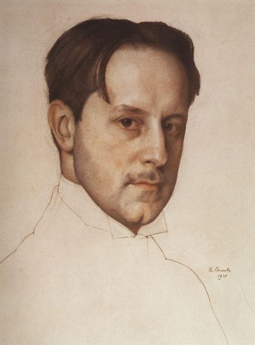 Portrait of M. V. Dobuzhinsky, Konstantin Andreevich Somov