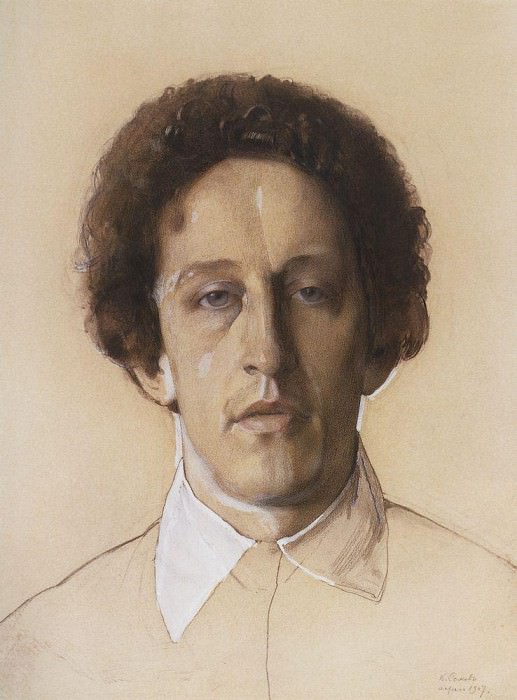 Portrait of A. A. Blok, Konstantin Andreevich Somov