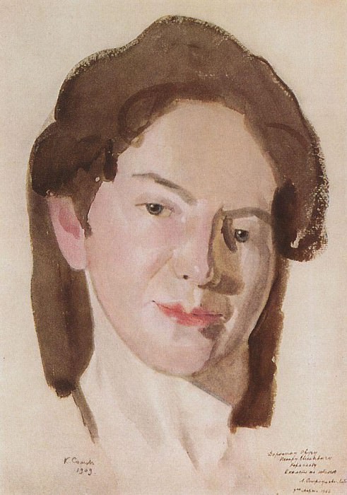 Portrait of A. P. Ostroumova-Lebedeva, Konstantin Andreevich Somov