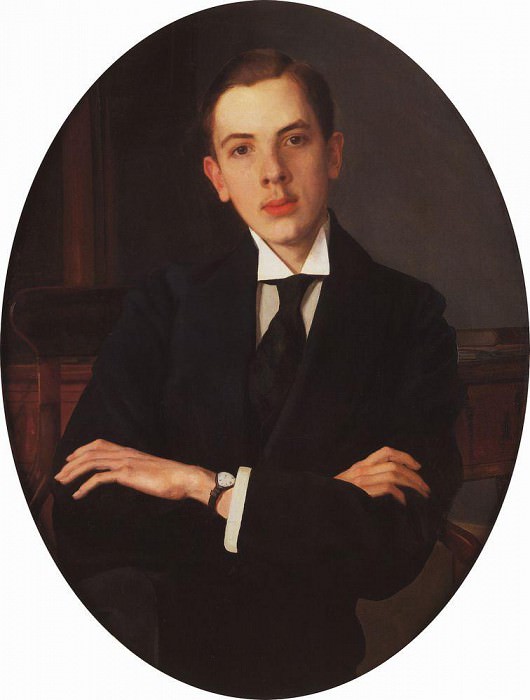 Portrait of E. S. Mikhailov, Konstantin Andreevich Somov