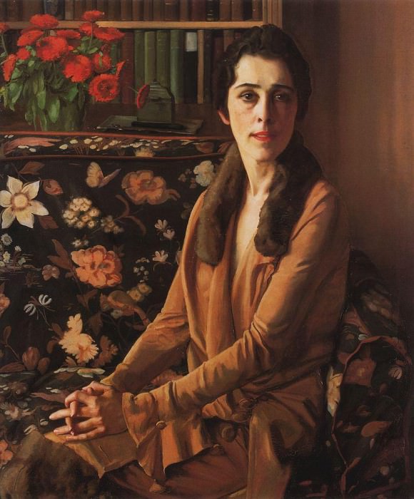 Portrait of Louise Morgan, Konstantin Andreevich Somov