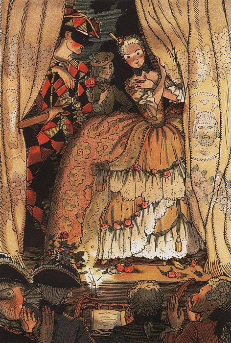 Marquise book. Illustration 1, Konstantin Andreevich Somov