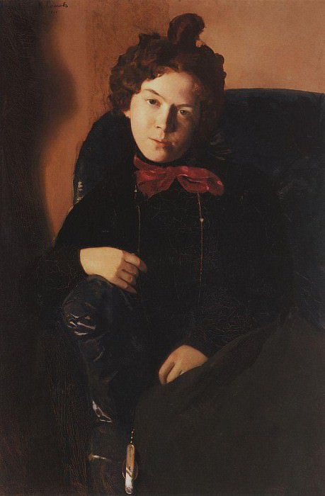 Portrait of A. P. Ostroumova, Konstantin Andreevich Somov