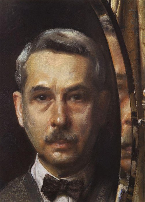 Self-portrait in the mirror, Konstantin Andreevich Somov