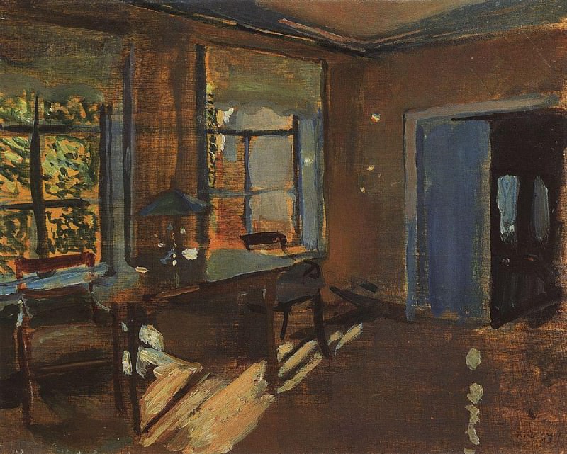 Interior at the Pavlovs’ dacha, Konstantin Andreevich Somov