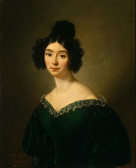 Tripier Lefranc, Eugénie. Portrait of Mademoiselle Rivière, Hermitage ~ part 12