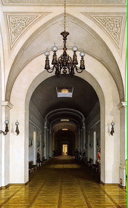 Ukhtomsky, Konstantin Andreevich. Types of rooms in the Winter Palace. Dark Corridor, Hermitage ~ part 12