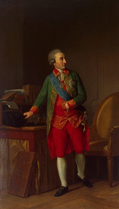 Tishbeyn, Johann Friedrich August. Portrait of NI Saltykov, Hermitage ~ part 12