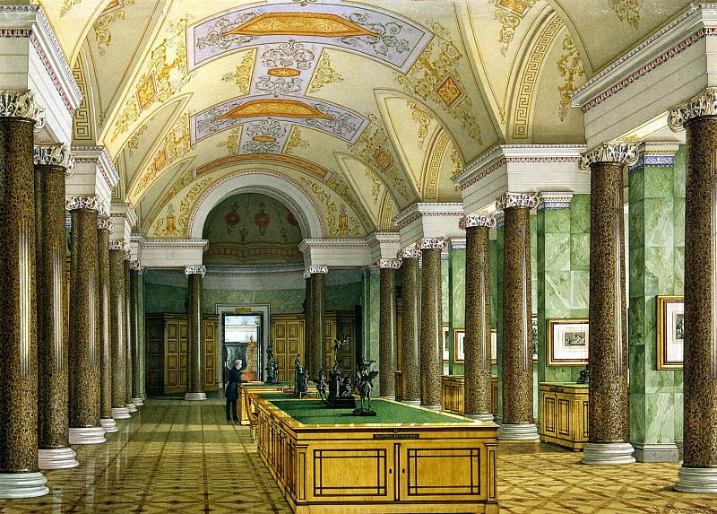 Ukhtomsky, Konstantin Andreevich. Types of rooms of the New Hermitage. Hall prints, Hermitage ~ part 12