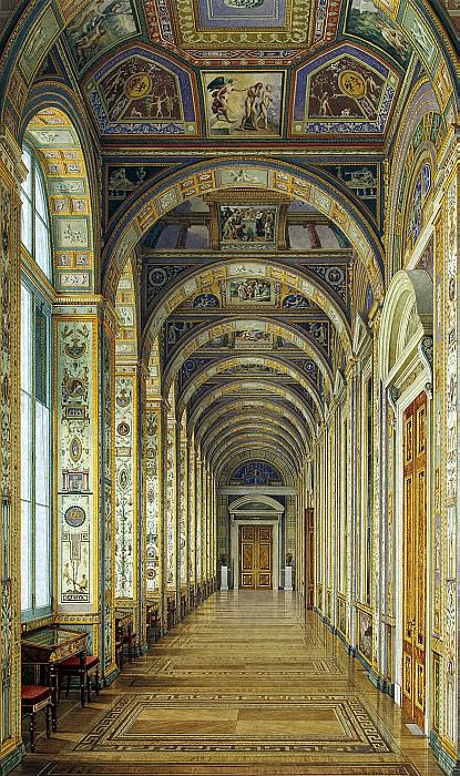 Ukhtomsky, Konstantin Andreevich. Types of rooms of the New Hermitage. Raphael Loggia, Hermitage ~ part 12
