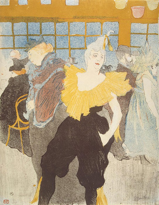 Toulouse-Lautrec, Henri de. Clowness the Moulin Rouge, Hermitage ~ part 12
