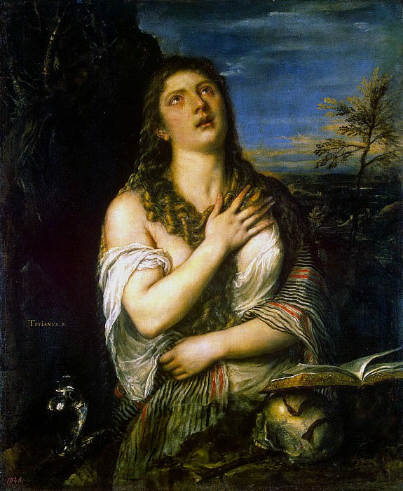 Titian. Penitent Mary Magdalene, Hermitage ~ part 12