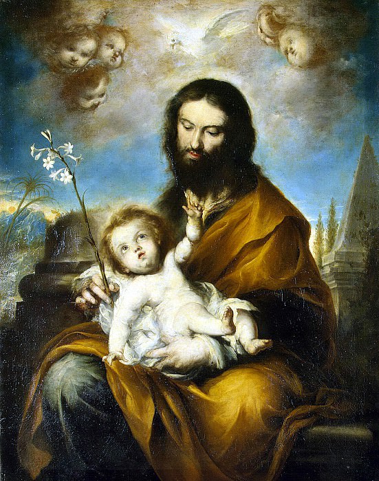 Torres, Clemente de. St. Joseph with the Christ child, Hermitage ~ part 12