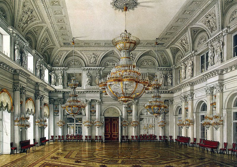 Ukhtomsky, Konstantin Andreevich. Types of rooms in the Winter Palace. Concert Hall, Hermitage ~ part 12