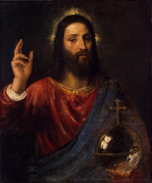 Titian. Christ the Pantocrator, Hermitage ~ part 12