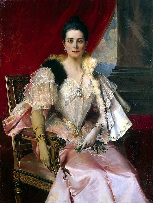 Flameng, Francois. Portrait of Princess, Hermitage ~ part 12
