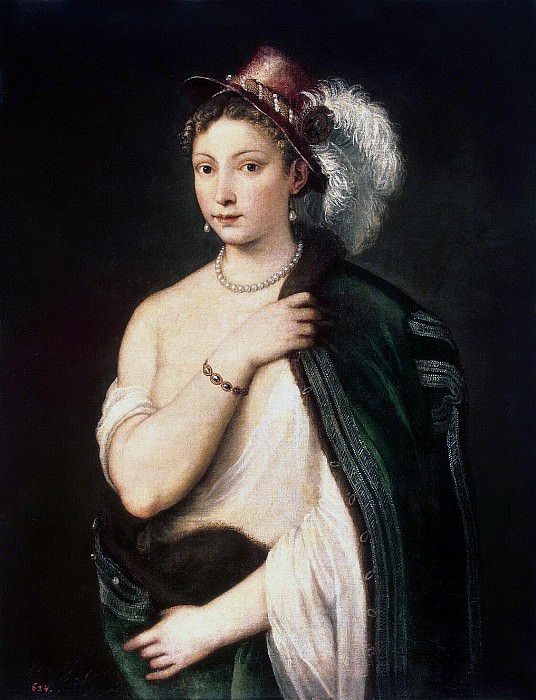 Titian. Portrait of a young woman, Hermitage ~ part 12