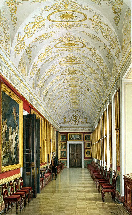 Ukhtomsky, Konstantin Andreevich. Types of rooms of the New Hermitage. Art Gallery, with paintings by Italian schools, Hermitage ~ part 12
