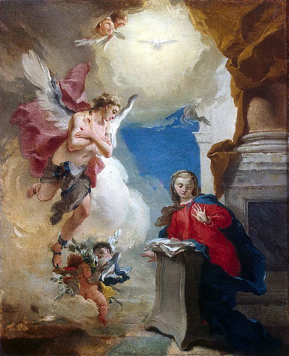 Tiepolo, Giovanni Battista. Annunciation, Hermitage ~ part 12