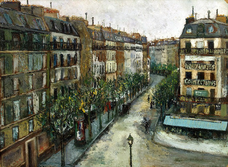 Utrillo, Maurice. Custine Street in Montmartre, Hermitage ~ part 12