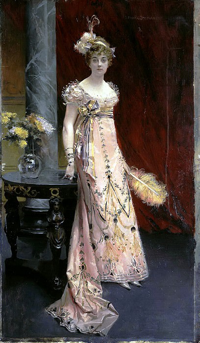 Flameng, Francois. Portrait of the Duchess of Dora Evgenyavna Leichtenberg, Hermitage ~ part 12
