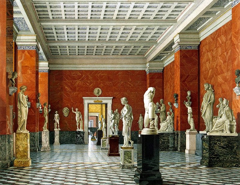 Ukhtomsky, Konstantin Andreevich. Types of rooms of the New Hermitage. Hall Greek sculpture, Hermitage ~ part 12