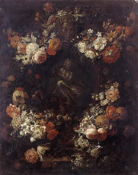 Ferbryuggen, Gaspar Peter Younger. Apollo, playing on a garland of flowers cithara, Hermitage ~ part 12
