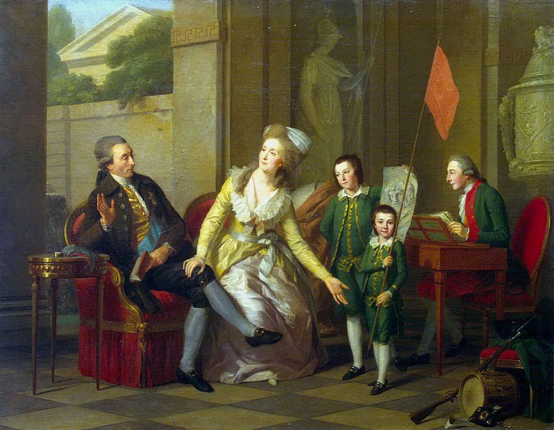 Tishbeyn, Johann Friedrich August. Portrait of the Saltykov Family, Hermitage ~ part 12