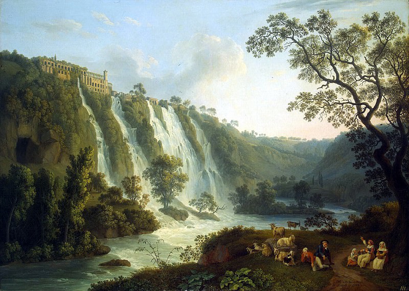 Hakkert, Jacob Philip. Villa of Maecenas and the Waterfalls at Tivoli, Hermitage ~ part 12
