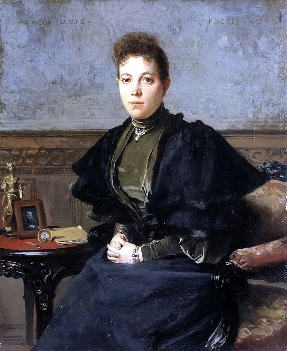 Flameng, Francois. Portrait of Vera Andreyevna Kharitonenko, Hermitage ~ part 12