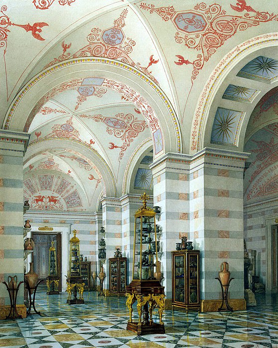 Ukhtomsky, Konstantin Andreevich. Types of rooms of the New Hermitage. Hall of Antiquities Cimmerian Bosporus , Hermitage ~ part 12