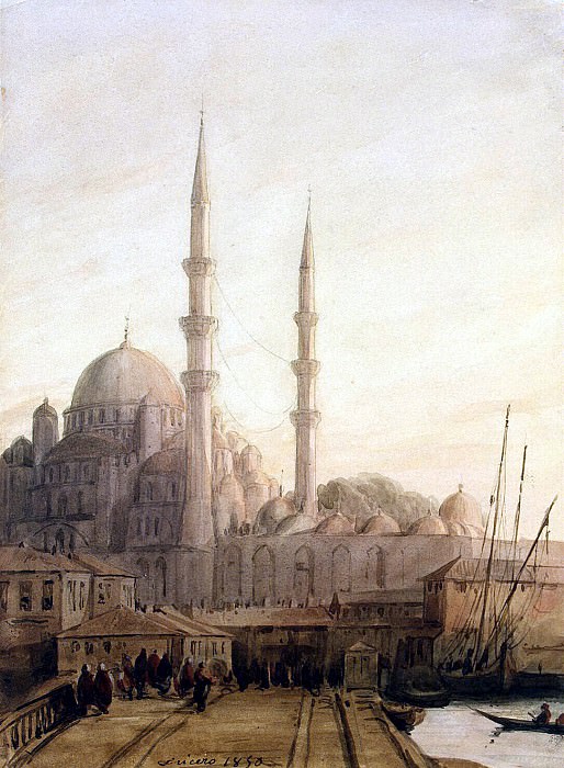Frisero, Joseph. Type of Mosque Yeni-Jami in Constantinople, Hermitage ~ part 12