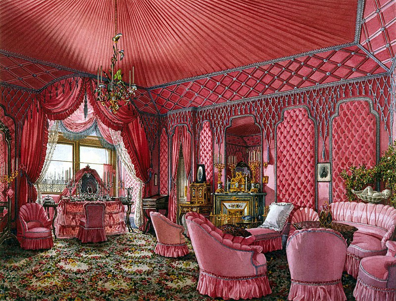 Ukhtomsky, Konstantin Andreevich. Types of rooms in the Winter Palace. Fourth spare half. Dressing, Hermitage ~ part 12