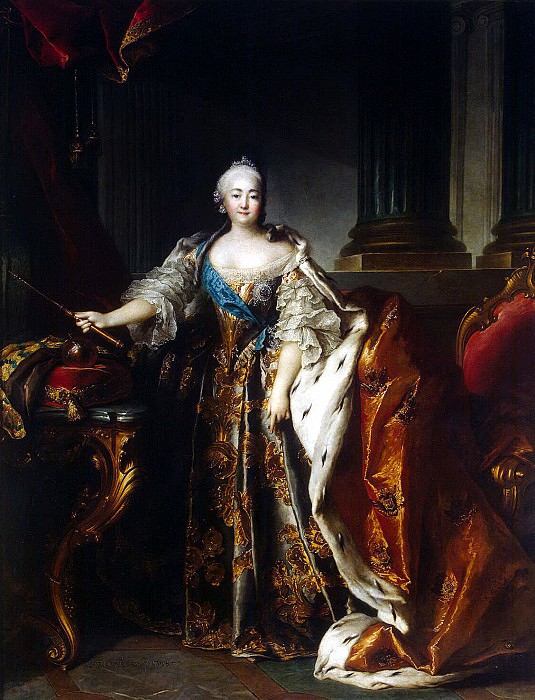 Tokko, Louis. Portrait of Empress Elizabeth, Hermitage ~ part 12