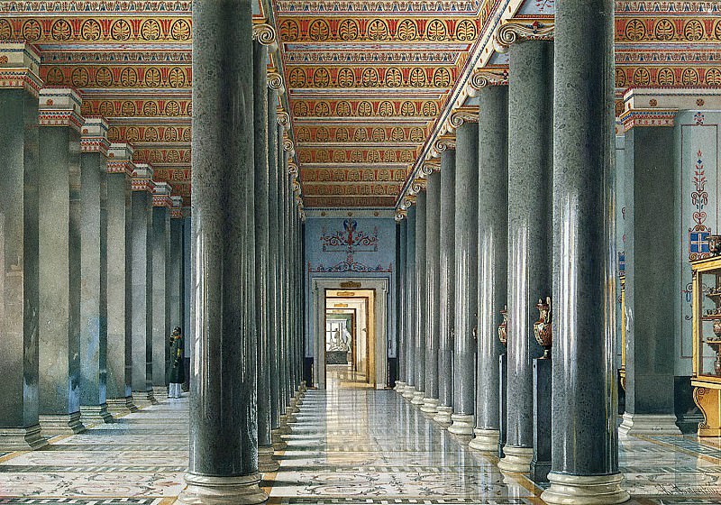 Ukhtomsky, Konstantin Andreevich. Types of rooms of the New Hermitage. Hall of Greco-Etruscan vases, Hermitage ~ part 12