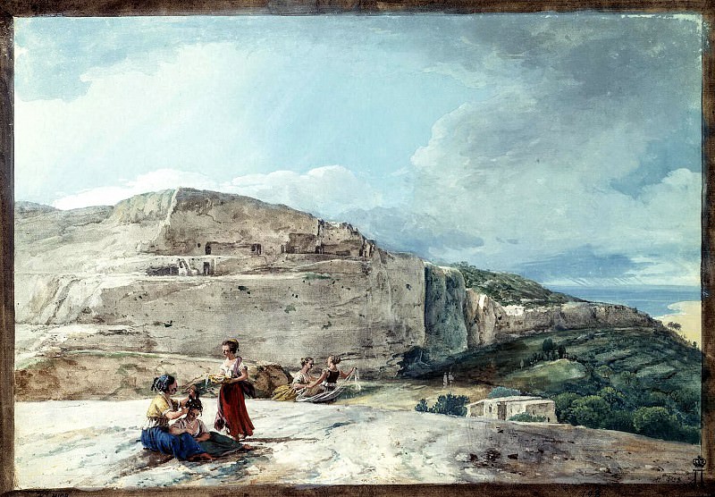 Uele, Jean-Pierre-Laurent. Kind of a cliff and ancient dwellings in the north of Malta, Hermitage ~ part 12