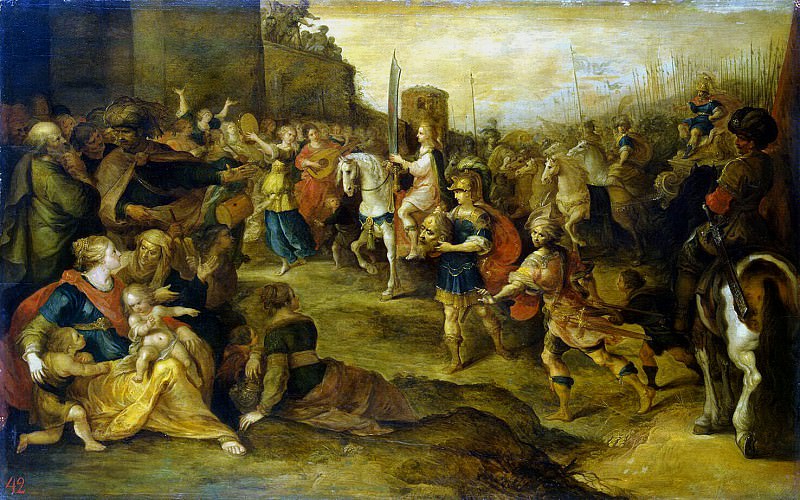 Franken, Frans II. Entry of David in Jerusalem, Hermitage ~ part 12