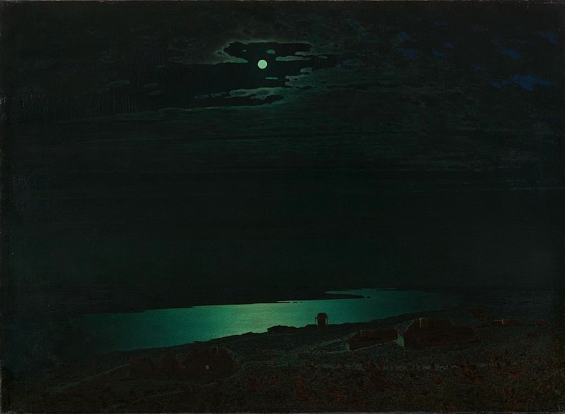 Moonlit Night on the Dnieper, Arhip Kuindzhi (Kuindschi)