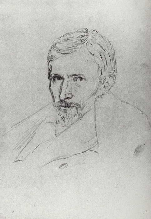 Portrait of Victor Vasnetsov, Arhip Kuindzhi (Kuindschi)