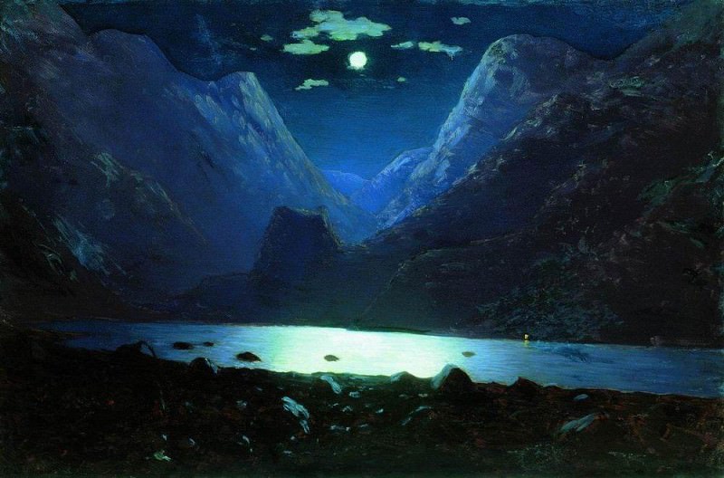 Darial Gorge. Moonlit Night., Arhip Kuindzhi (Kuindschi)