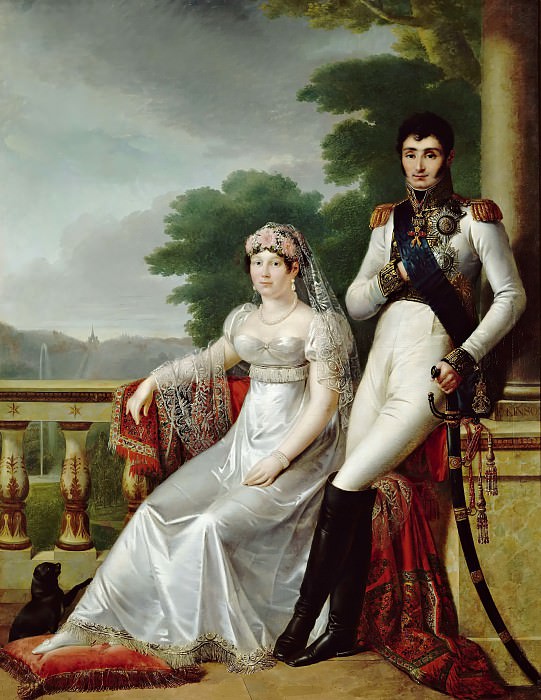 Кинсон, Франсуа-Жозеф -- Жозеф Бонапарт, король Вестфалии, и Катерина Фредерика Вюртемберг, Версальский дворец