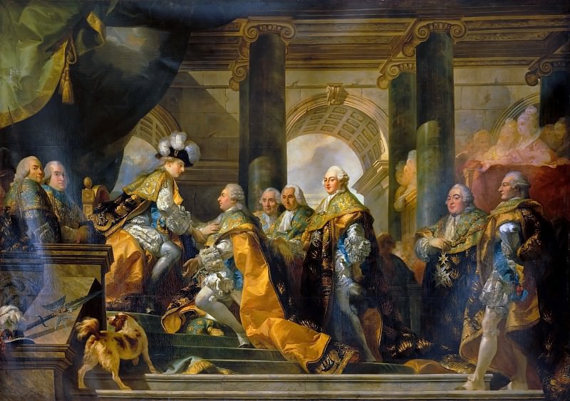 Gabriel François Doyen -- Louis XVI received at Reims the homage of the Knights of Saint-Esprit, 13 June 1775, Château de Versailles