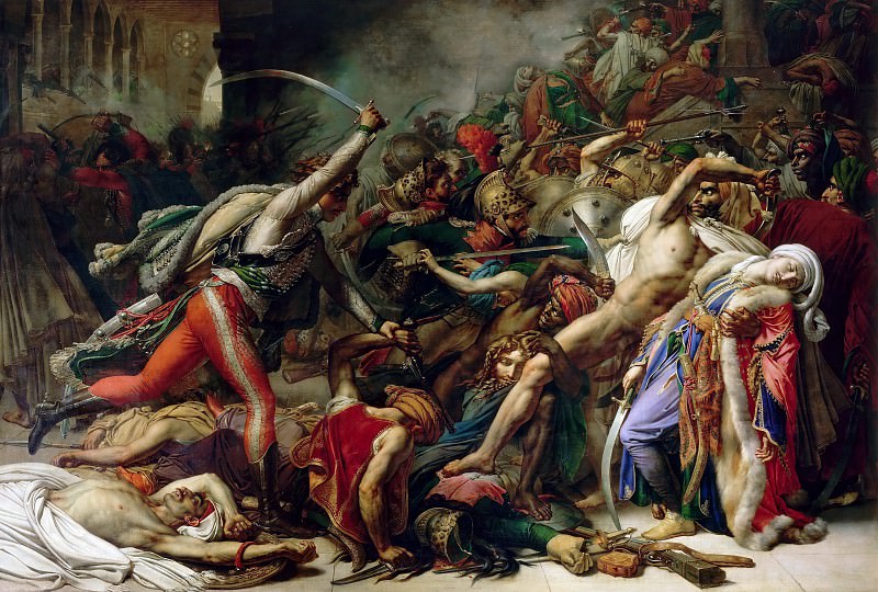 Anne-Louis Girodet de Roucy-Trioson -- Revolt in Cairo on October 21, 1798, Château de Versailles