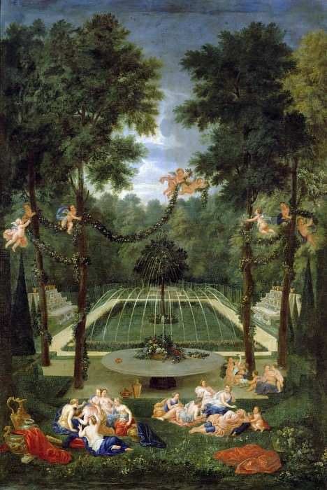 Жан Котель -- Дубовая роща в садах Версаля, Версальский дворец