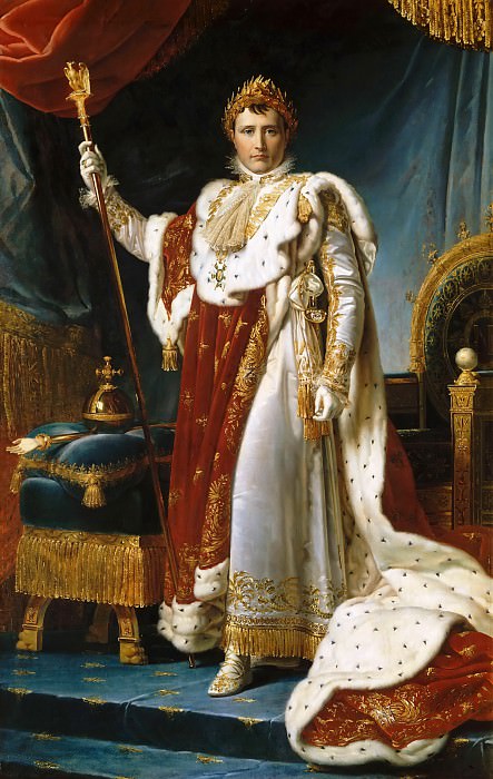 Baron François Gérard -- Napoleon I in Coronation Robe, Château de Versailles